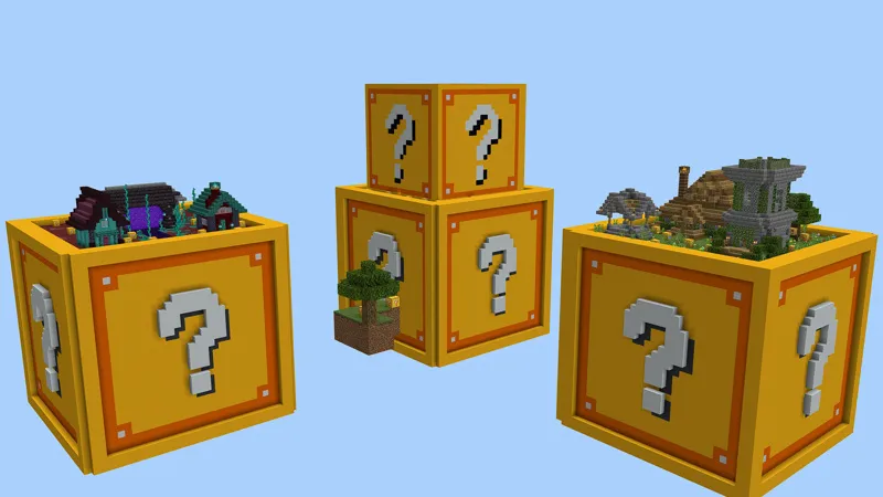 Giant Lucky Block Skyblock