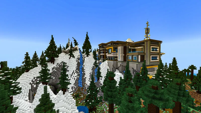 Winter Billionaire Mansion