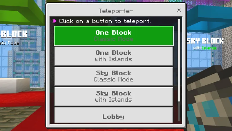 One Block Sky Block