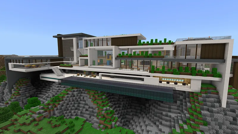 Modern Hillside Mansion