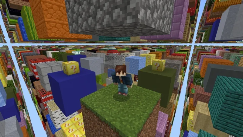 Lucky Blocks Sky Grid