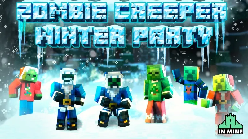 Zombie Creeper Winter Party