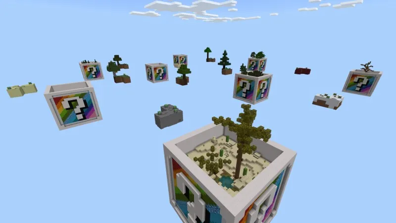 XL Rainbow Block Skyblock
