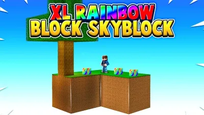 XL Rainbow Block Skyblock