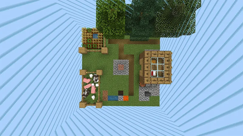 SURVIVAL BUT CAPTIVE ONE BLOCK