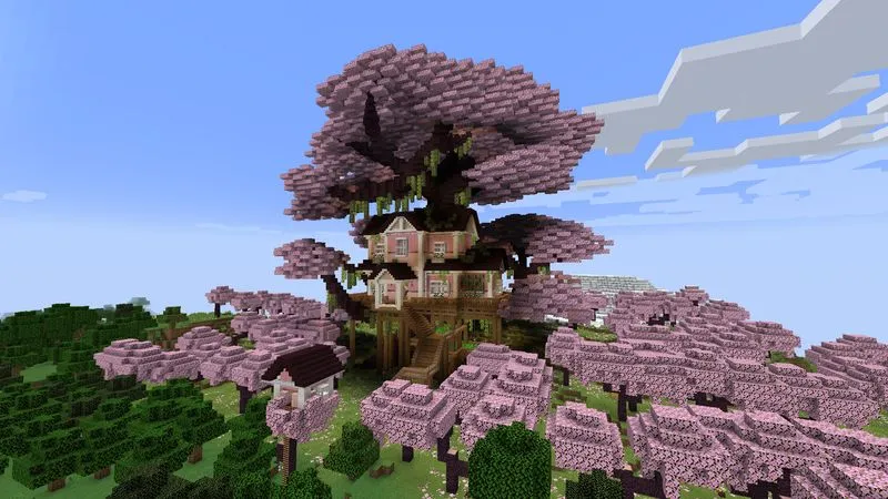 Noob vs PRO Cherry Treehouse