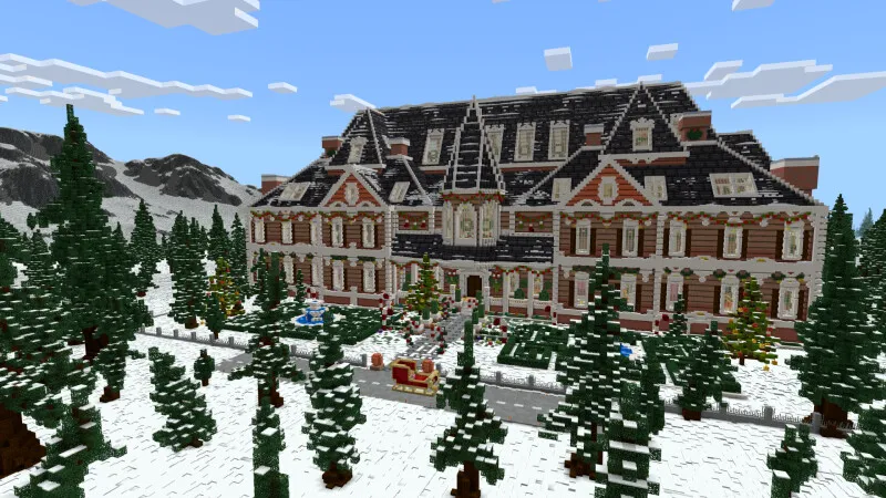 Holiday Winter Mansion