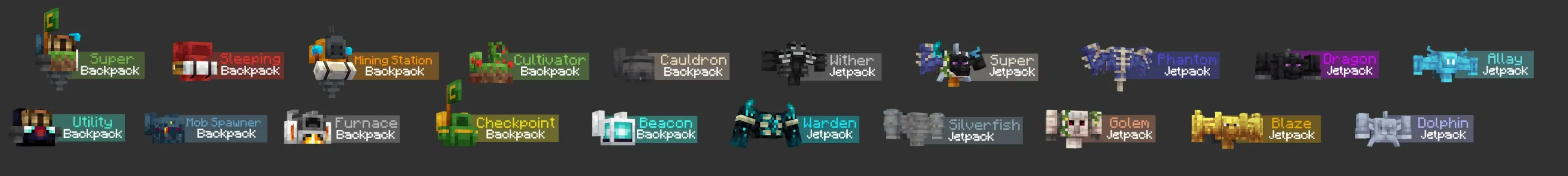 Backpacks and Jetpacks Add-on