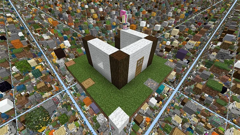 Lucky Block Sky Grid