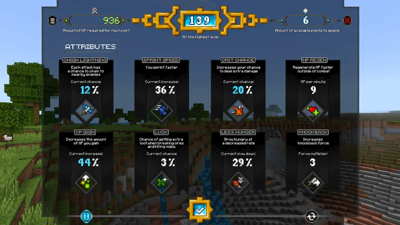 Levels Matter - Stats + Skills Add-On 1.0