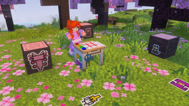 Papercraft Mob Stickers Add-On