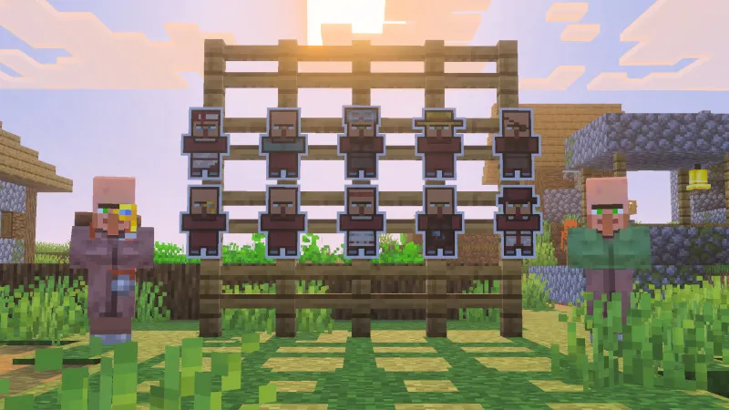 Papercraft Mob Stickers Add-On