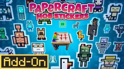 Papercraft Mob Stickers Add-On