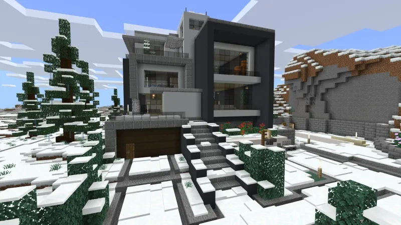 Millionaire Winter Mansion