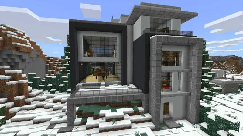 Millionaire Winter Mansion