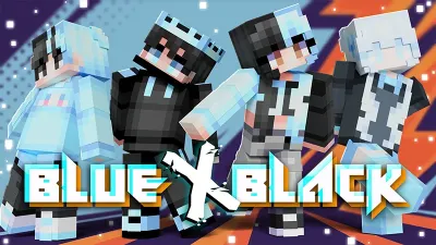 Blue X Black