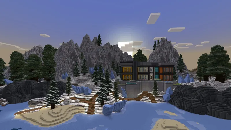 Winter Billionaire Mansion