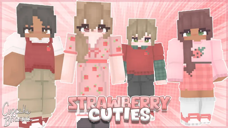 Strawberry Cuties HD Skin Pack