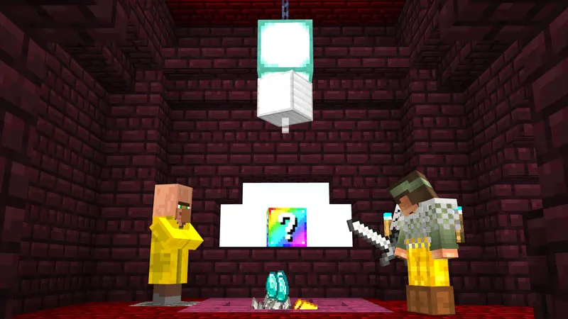 Crazy Lucky Block Bed Wars