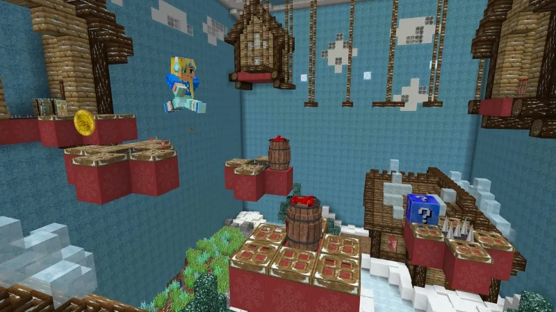 Lucky Block Parkour-WinterRush