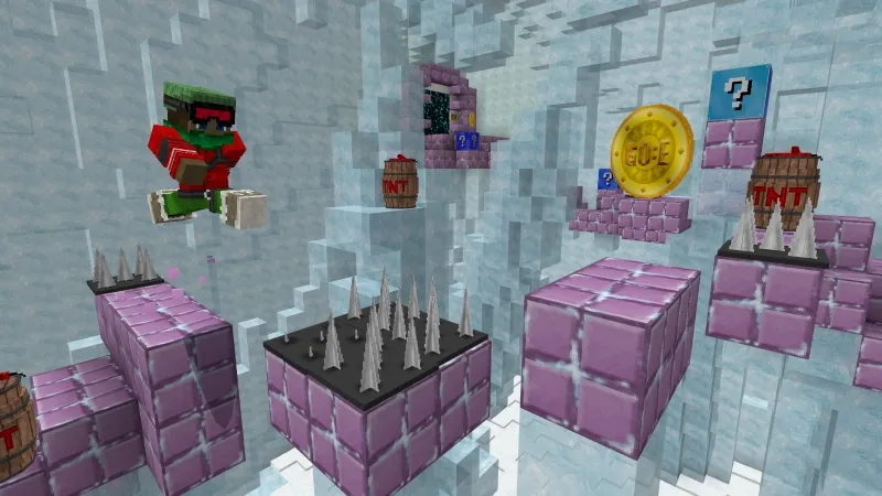 Lucky Block Parkour-WinterRush