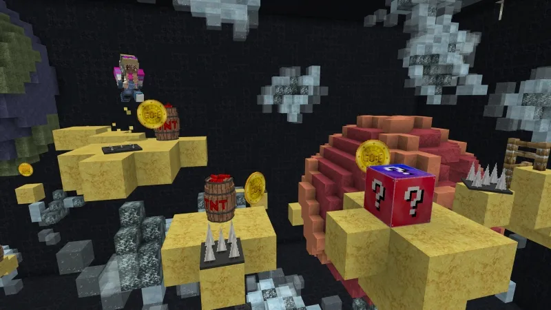 Lucky Block Parkour-WinterRush