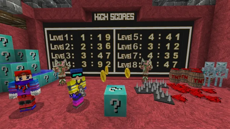 Lucky Block Parkour-WinterRush