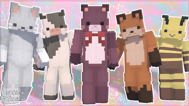 Animal Stuffies Skin Pack