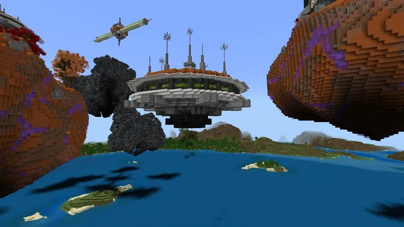 Flying Alien Base