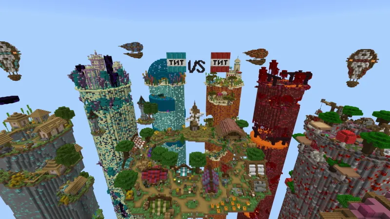 TNT Lucky Block Tower