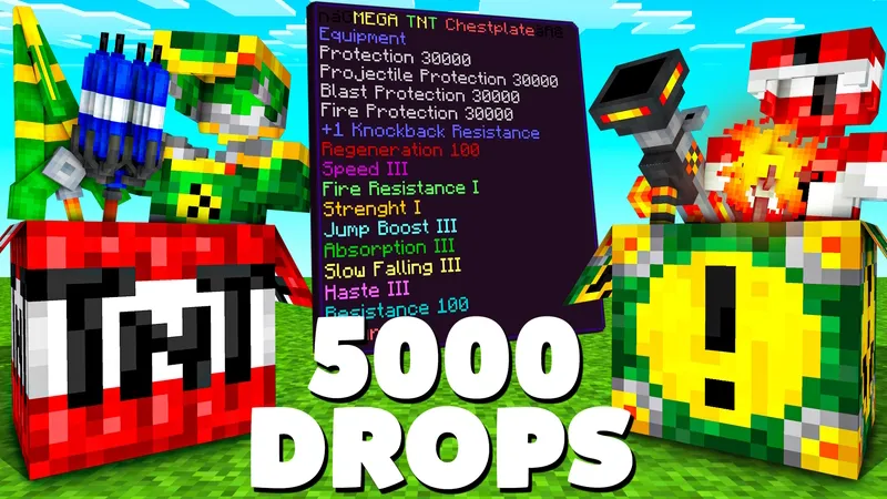 TNT Lucky Block Tower