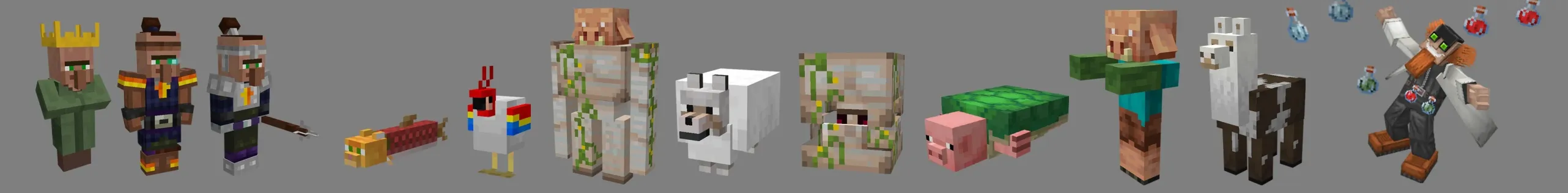 Villagers vs. Mob Fusions