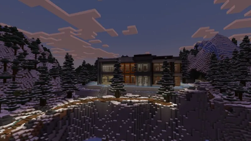 Winter Millionaire Mansion