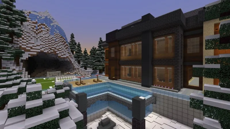 Winter Millionaire Mansion