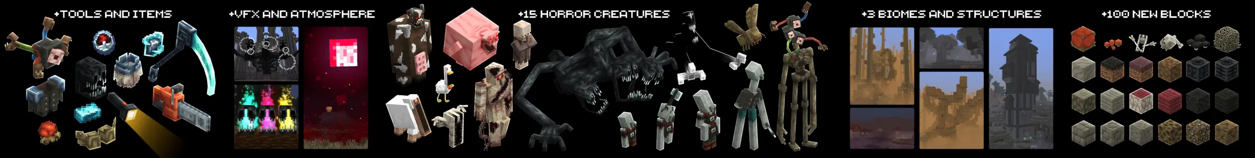 HorrorCraft Add-On 1.0: DWELLERS, BIOMES and more