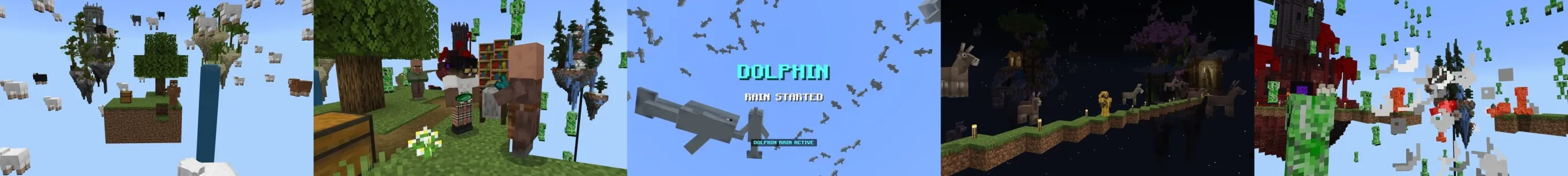 Skyblock Raining Mobs