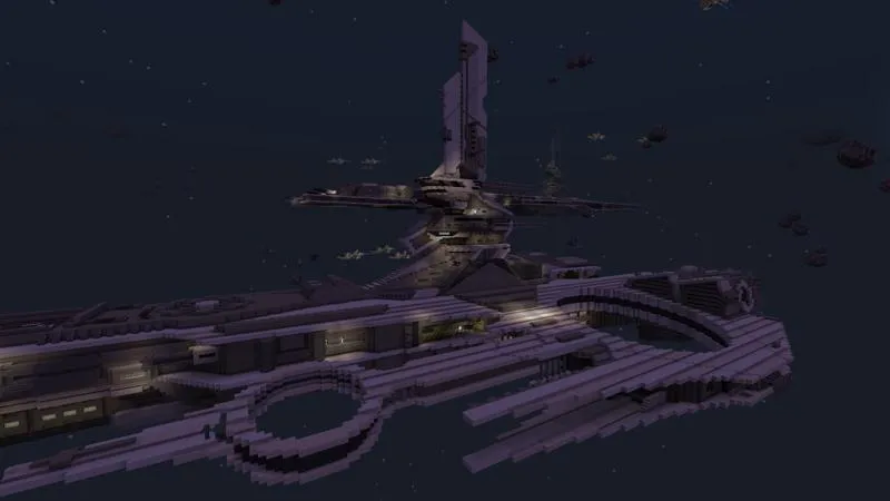 Lucky Skyblock Spaceship
