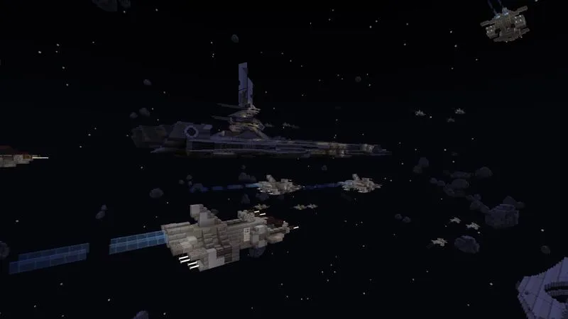 Lucky Skyblock Spaceship