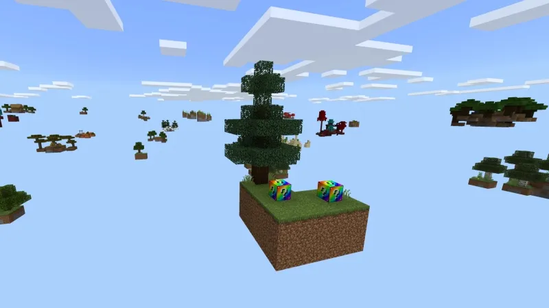 Skyblock Rainbow Lucky Blocks