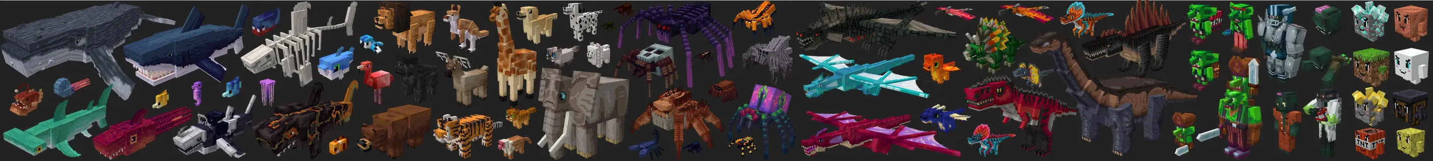 100+ new Mobs
