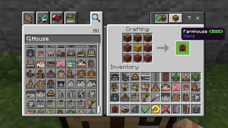 Craftable Houses Add-On