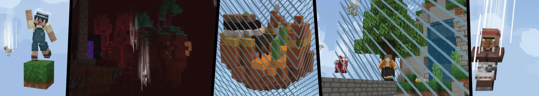 One Block: Raining Mobs