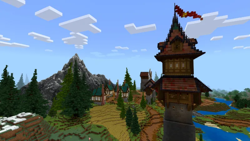 Cute Village Alpine