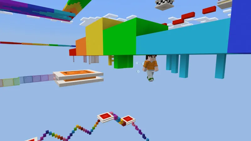Rainbow Obstacle Parkour 2