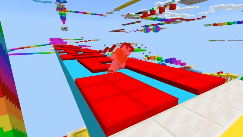Rainbow Obstacle Parkour 2