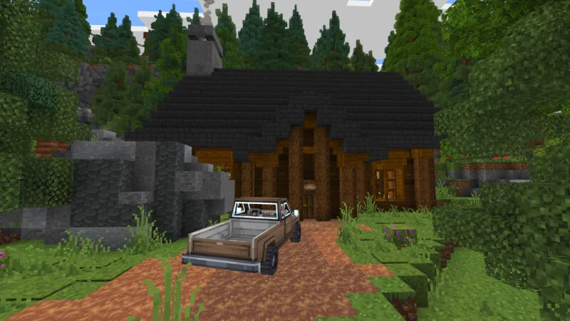 Rustic Log Mansion 2