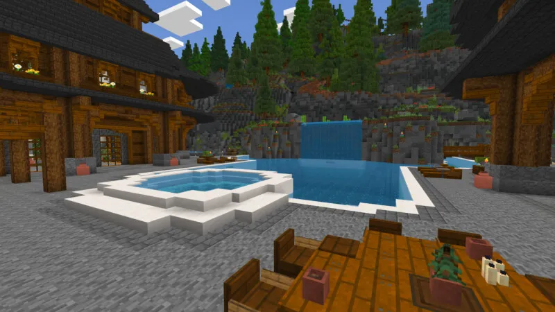 Rustic Log Mansion 2