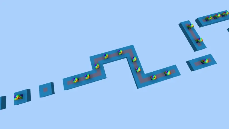 Rainbow Block Race