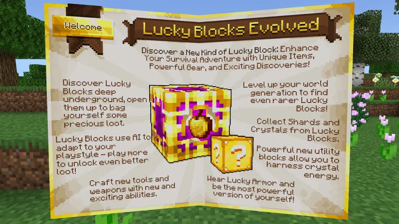 Lucky Block Evolved 1.1 Add-On