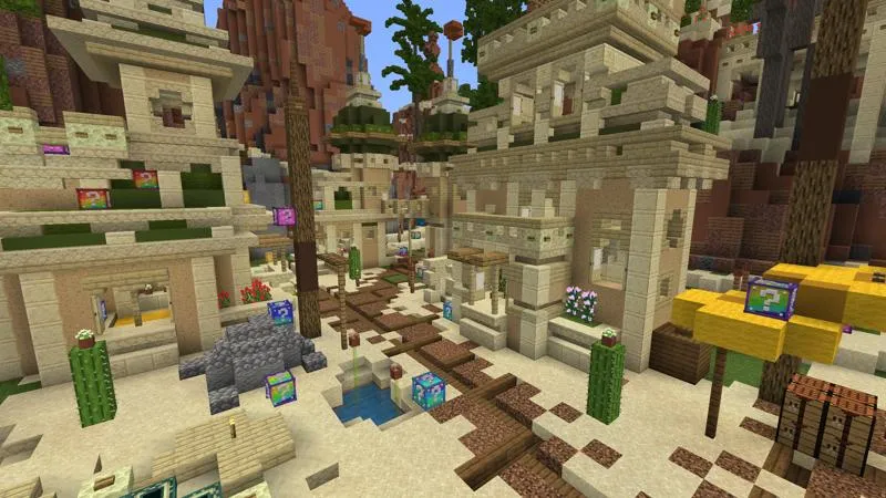 Lucky Skyblock Desert Valley